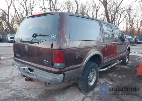 2001 Ford Excursion Limited from USA, damaged, VIN 1FMSU43FX1EB99093